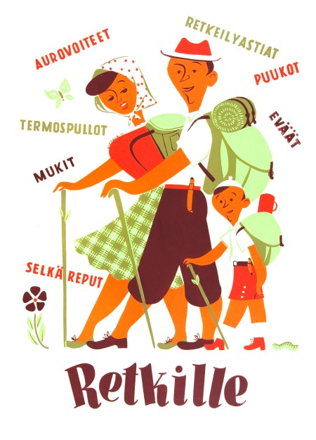 Työväen Arkiston kokoelmiin kuuluvia Kulutusosuuskuntien Keskusliiton (KK) myymäläjulisteita on nyt ensimmäistä kertaa koottu laajaksi näyttelyksi. Lasse Hietala 1951 ©Työväen Arkisto